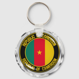 Llavero El emblema de la ronda de Camerún