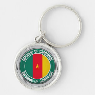 Llavero El emblema de la ronda de Camerún