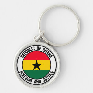 Llavero El emblema de la ronda de Ghana