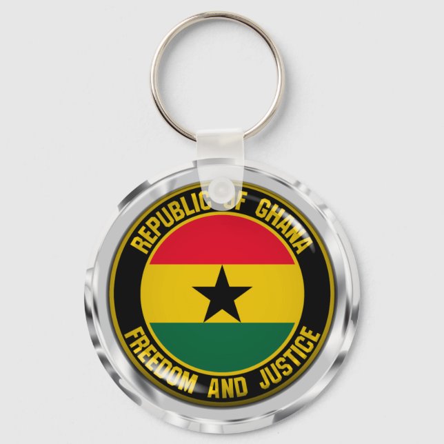Llavero El emblema de la ronda de Ghana (Anverso)
