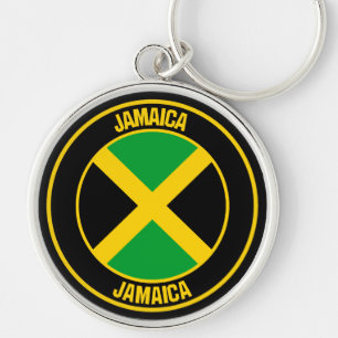 Llavero El emblema de la ronda de Jamaica