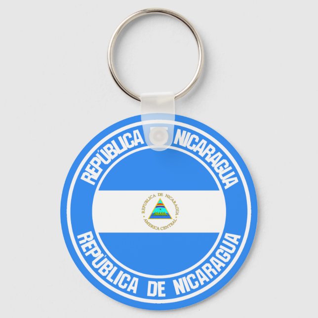 Llavero El emblema de la ronda de Nicaragua (Anverso)