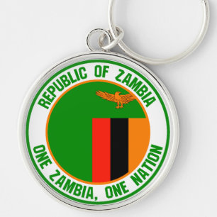 Llavero El emblema de la Ronda de Zambia