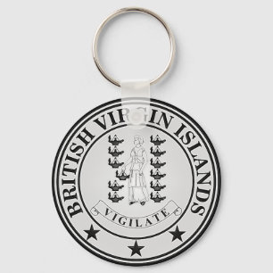 Llavero El emblema de las Islas Vírgenes Británicas