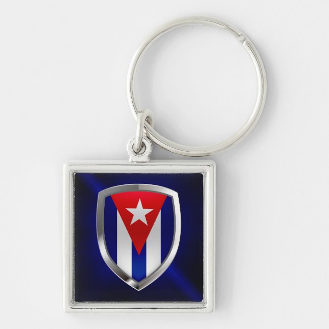 Llavero El emblema metálico de Cuba (Frente)