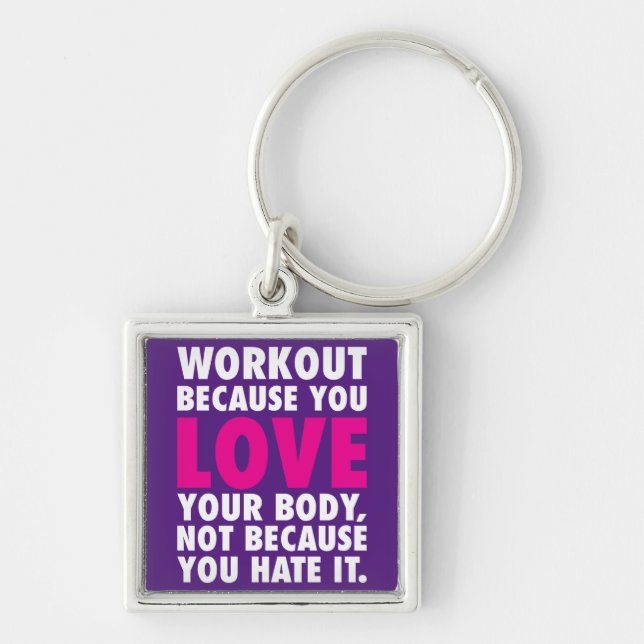 Llavero El entrenamiento porque amas tu cuerpo - Motivació (Frente)