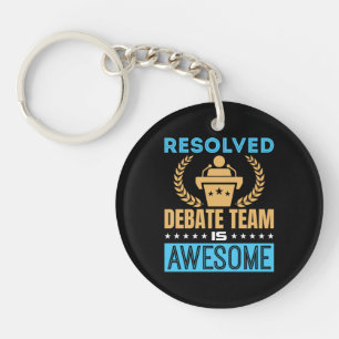 Llavero El Equipo De Debate Resuelto Es Un Impresionante D