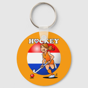 Llavero El equipo de hockey de las mujeres holandesas