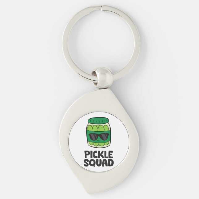 Llavero El equipo de Pickle Lover se escuadra divertida (Anverso)