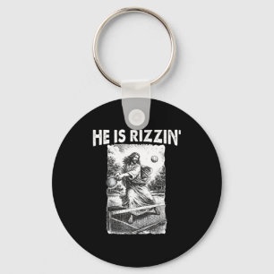 Llavero Él es divertido Rizzin Jesús Meme de pickleball cr