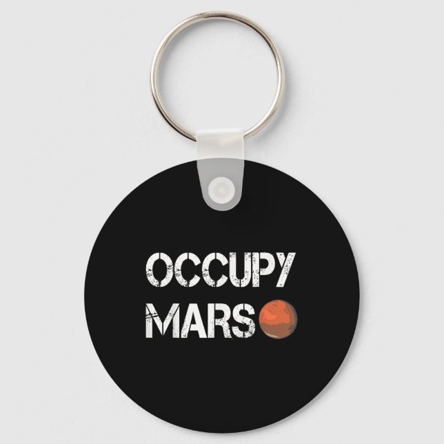 Llavero El espacio Occupy Mars del Explorador (Anverso)