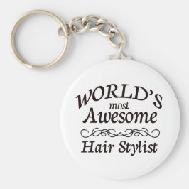 Llavero El estilista de pelo más asombroso del mundo