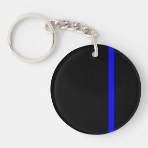 Llavero El estilo simbólico delgado de la línea azul verti