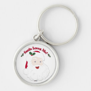 Llavero El Estilo Vintage Santa Me Ama!