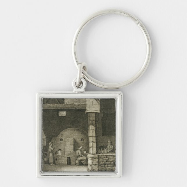 Llavero El fabricante de la botella de cristal, de artes (Frente)