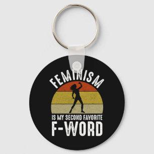 Llavero El feminismo es mi segunda palabra favorita