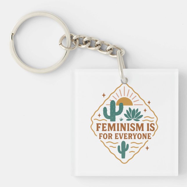 Llavero El feminismo es para todos: empoderamiento inclusi (Frente)