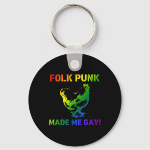 Llavero El Folk Punk Me Hizo Gallo Gay Orgullo Lgbtq Aliad