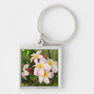 Llavero El Frangipani hawaiano de la hawaiana florece