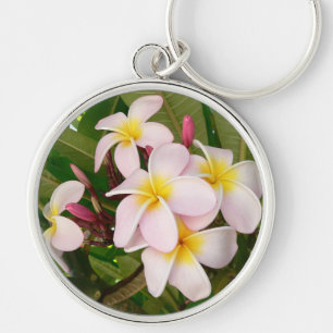 Llavero El Frangipani hawaiano de la hawaiana florece los