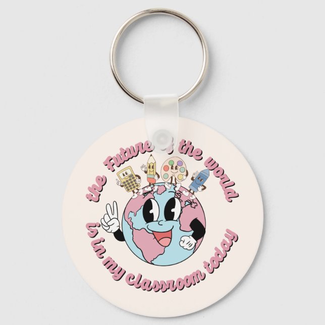 Llavero El futuro del mundo está en mi clase (Anverso)