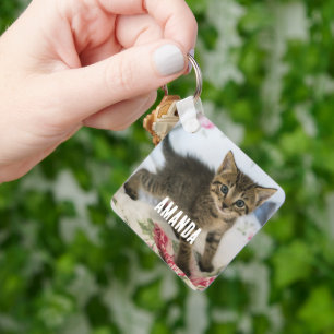 Llavero El Gatito De Tabby Cuyo Asombro Parece