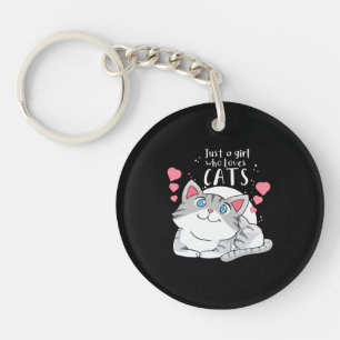 Llavero El gato ama solo a un Chica que ama al gato