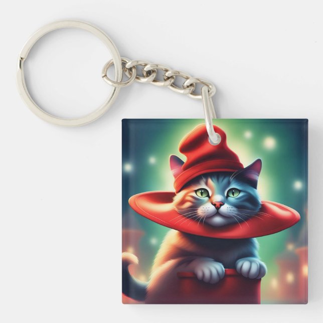 Llavero el gato del asistente (Frente)