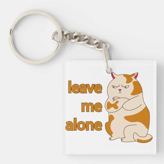 Llavero El gato gordo de Moody me deja solo (Frente)