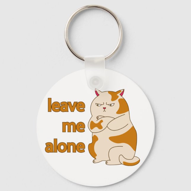 Llavero El gato gordo de Moody me deja solo (Anverso)