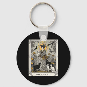Llavero El gato Lady Tarot Card El gato gótico vintage M