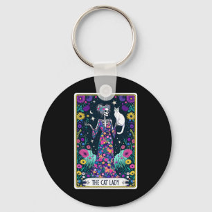 Llavero El gato Lady Tarot Card Skeleton Día de la Madre C
