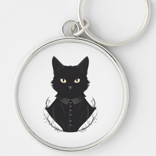 Llavero El gato negro encantado de Salem (Frente)