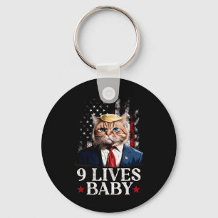 Llavero El gato Trump 9 vive al bebé Trump Ganó la victori