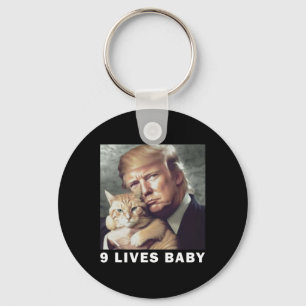 Llavero El gato Trump 9 vive al bebé Trump Ganó la victori