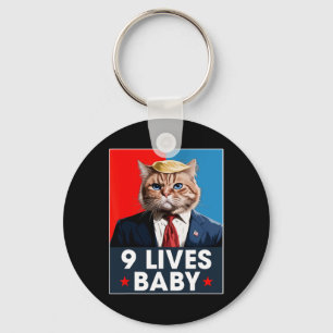 Llavero El gato Trump 9 vive un voto gracioso para los gat