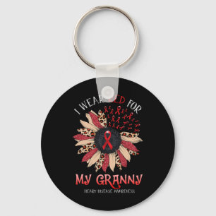 Llavero El Girasol I Usa Cinta Roja Granny Heart Disease A
