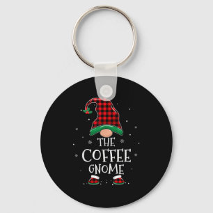 Llavero El Gnomo del Café Navidad Familia Plaid Cristo