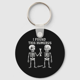 Llavero El gracioso esqueleto de Halloween encontré a Hume