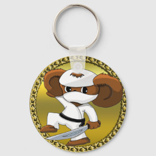 Llavero El gracioso personalizado Cheburashka con una espa