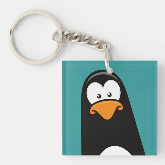 Llavero El gracioso Personalizado Penguin (Frente)