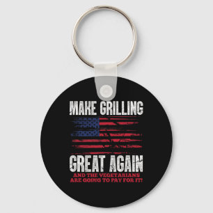 Llavero El gran parrillado de nuevo divertido Trump Bbq Pi