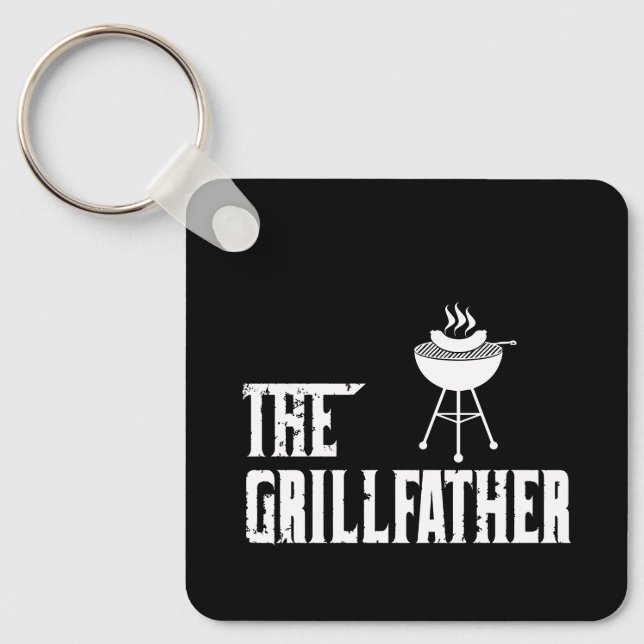 Llavero El Grillfather | Bbq | Barbeque | Grill Master (Anverso)