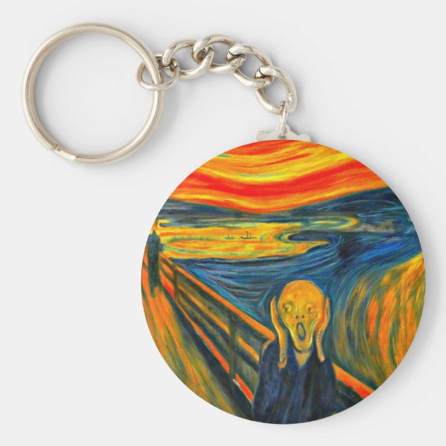 Llavero El Grito, Bella Artes de Munch, (Frente)