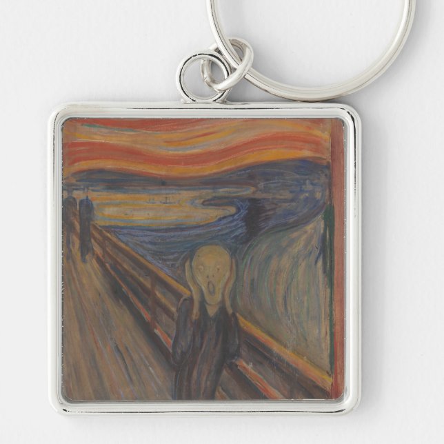 Llavero El grito de la naturaleza de Edvard Munch 1893 (Frente)