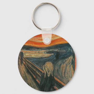 Llavero El grito (texturizado) por Edvard Munch