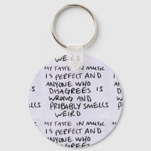 Llavero El gusto de la música es insignia perfecta