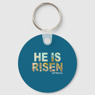 Llavero Él ha resucitado boho pascua cristiano jesus 