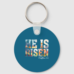 Llavero Él ha resucitado boho Pascua cristiano Jesús