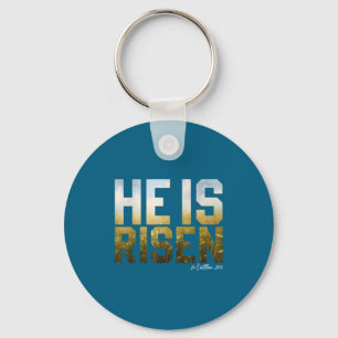 Llavero Él ha resucitado Pascua Jesús versículo bíblico cr